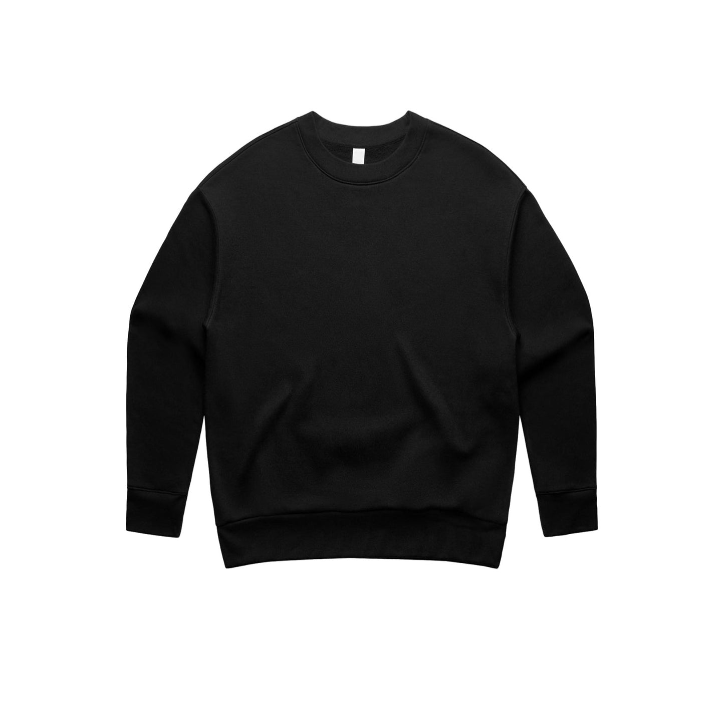 BLACK CREWNECK .