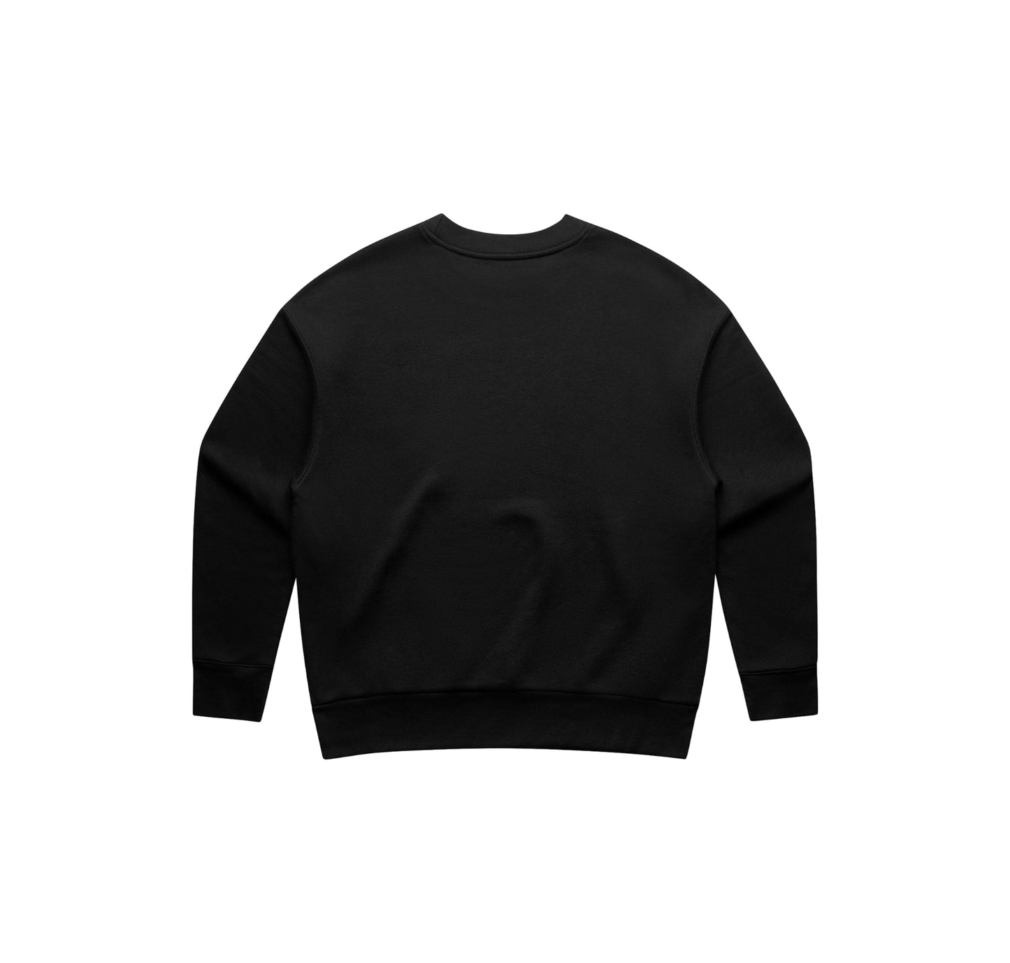 BLACK CREWNECK .