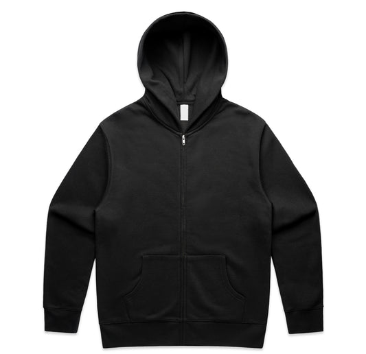 ZIP UP ALL BLACK HOODIE